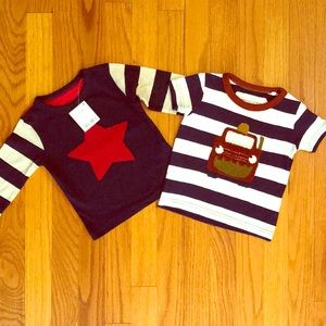 NWT Set of 2 NEXT Baby Boy Tee's. Size 3-6 months